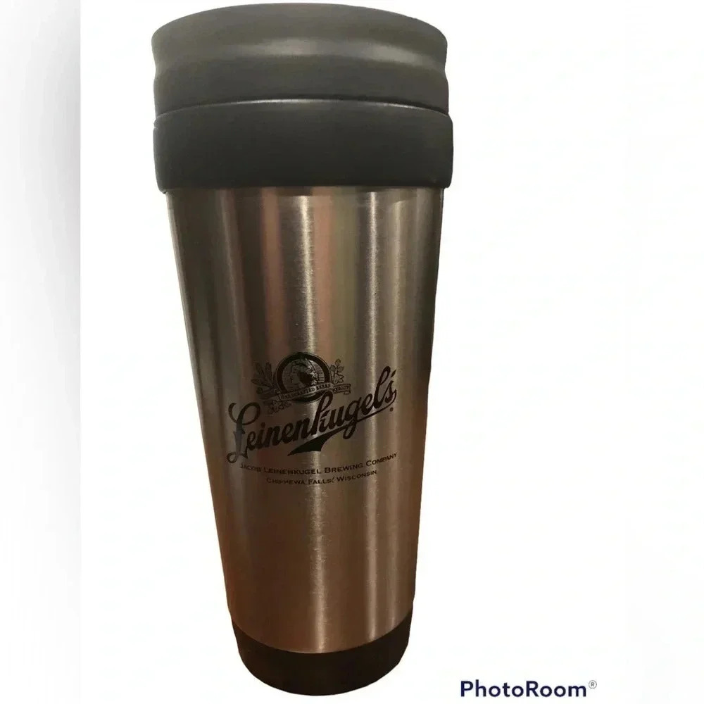 Leinenkugel's Brewing Co  Stainless Coffee Mug Chippewa Falls Wisconsin 16oz EUC